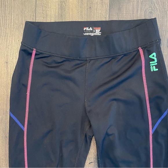 FILA Sports Performance Neon Running Legging Tights Women Size S - Picture 6 of 6